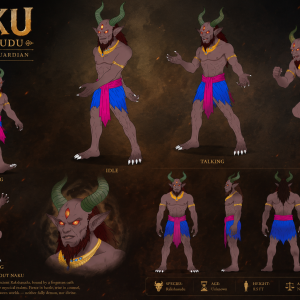 Rakshasudu Demon Character Pack for Animation | Walking, Talking, Running, Idle Poses | 2D Cartoon Character Bundle